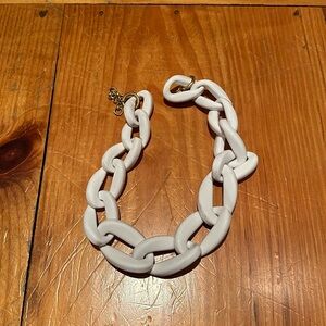 Chunky white chain necklace (J Crew)